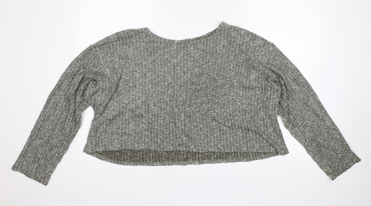 Topshop Womens Green   Pullover Jumper Size 16