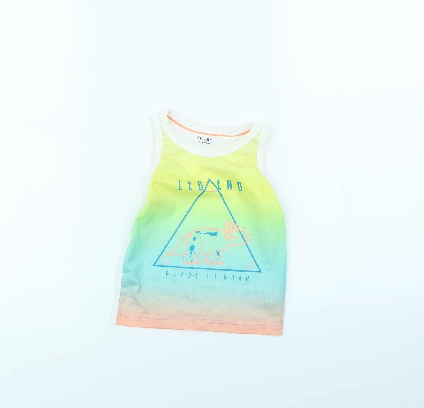 Studio Girls Multicoloured Colourblock  Basic Tank Size 2 Years