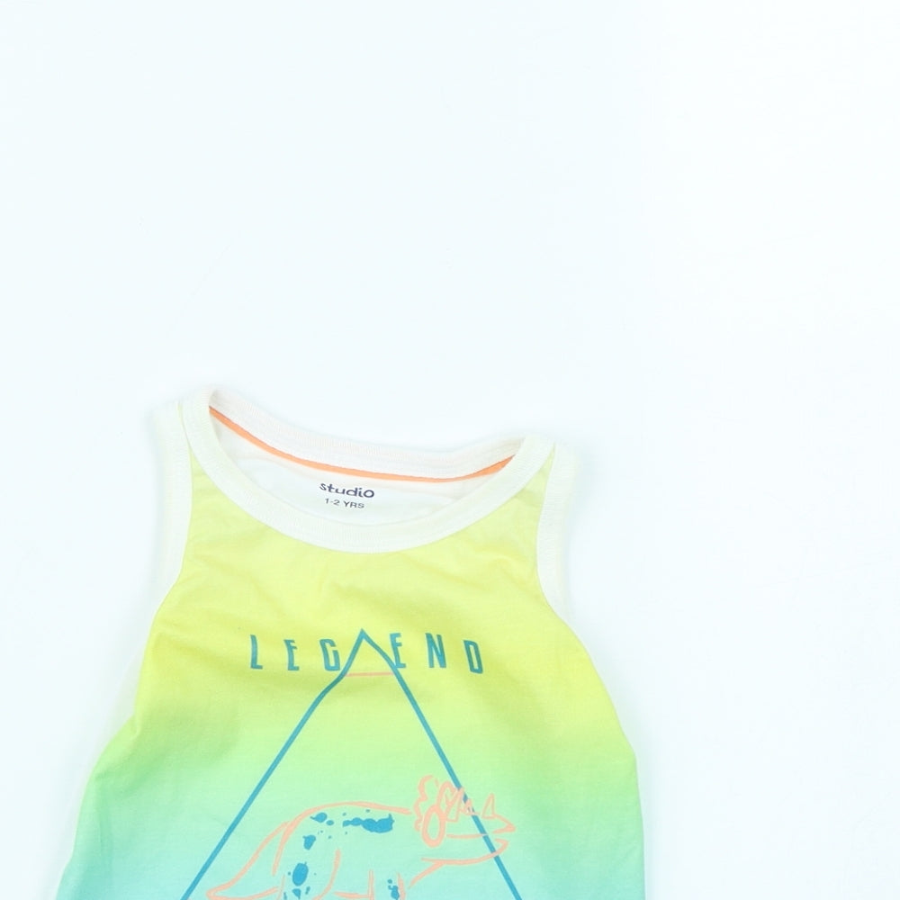 Studio Girls Multicoloured Colourblock  Basic Tank Size 2 Years