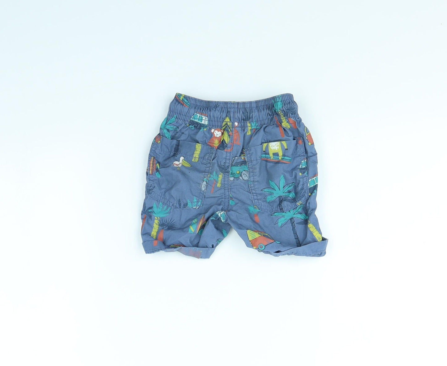 TU Baby Blue Spotted  Cropped Trousers Size 9 Months  - PALM TREE