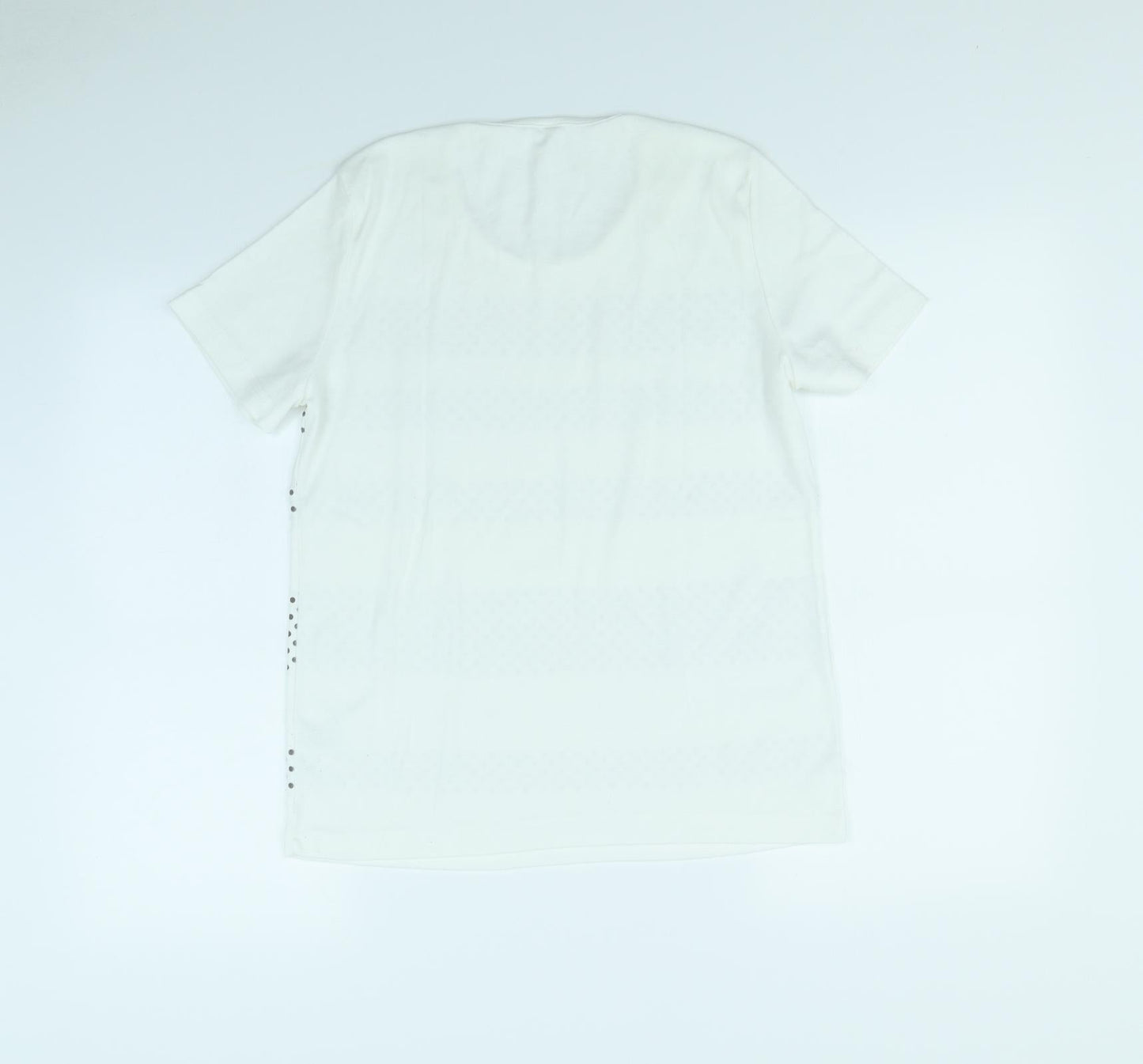 BM collection Womens White   Basic T-Shirt Size M