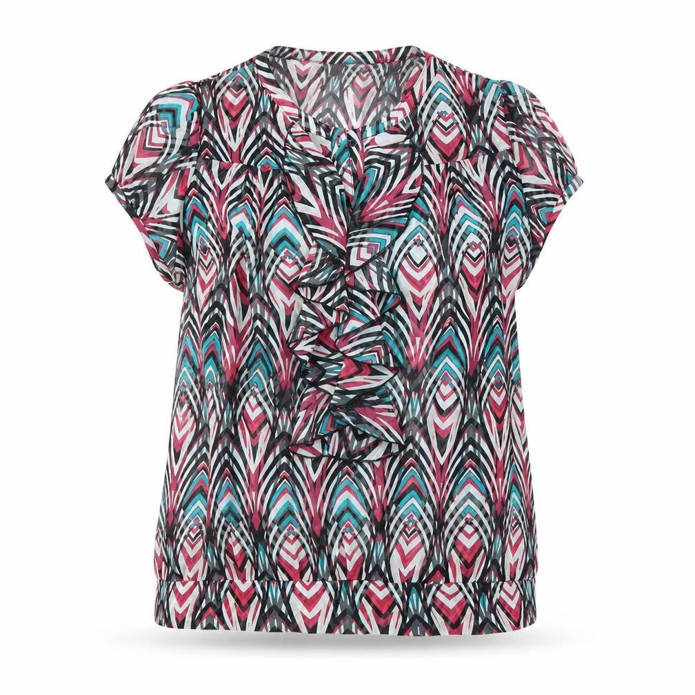Epilogue Womens Multicoloured Striped  Basic Button-Up Size 16