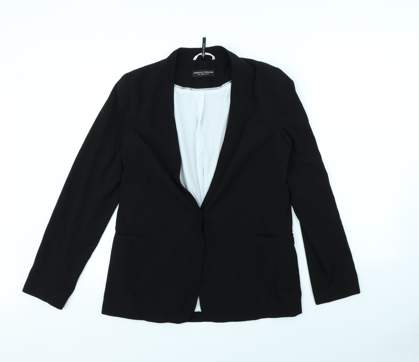 Dorothy Perkins Womens Black   Jacket  Size 10  - shoulder pads