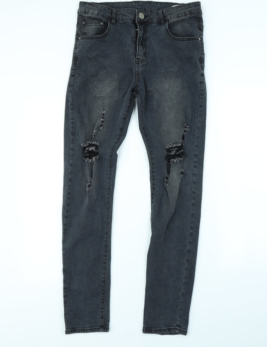 Preworn Mens Grey   Straight Jeans Size 32 in L30 in