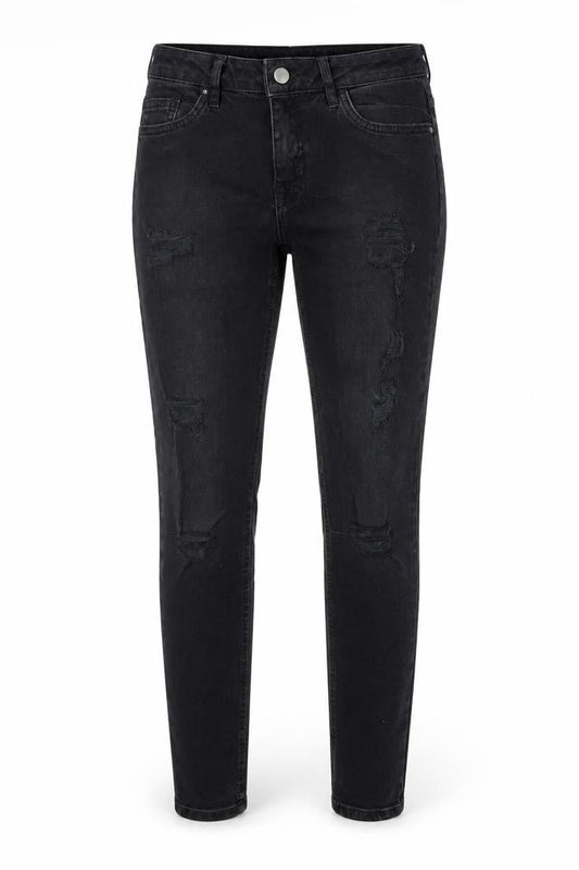 Denim & Co. Womens Black   Skinny Jeans Size 8 L29 in