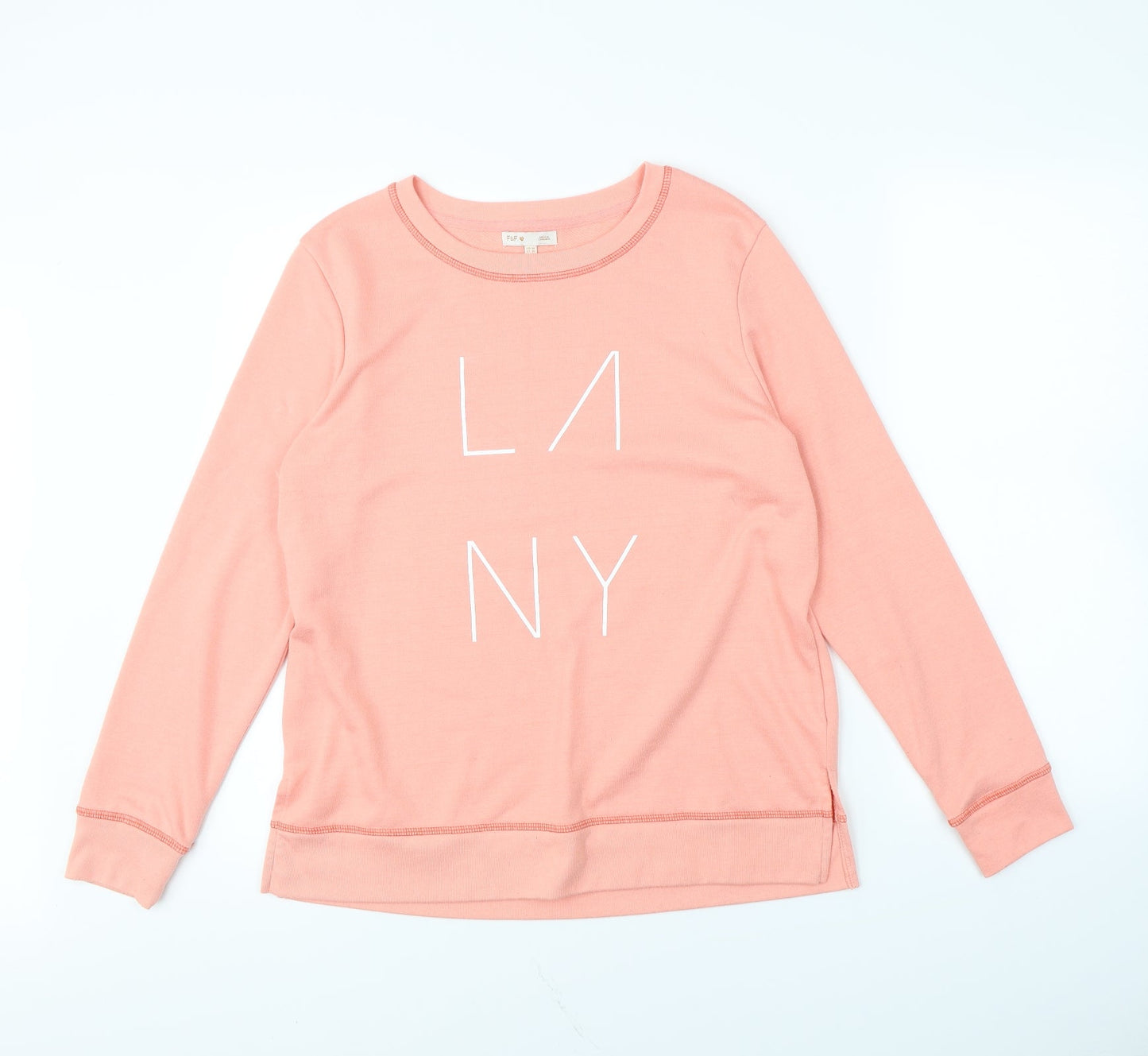 F&F Womens Pink   Pullover Jumper Size 14