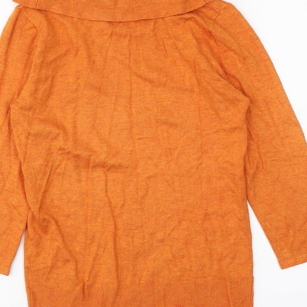 Mosaic Womens Orange   Basic T-Shirt Size S