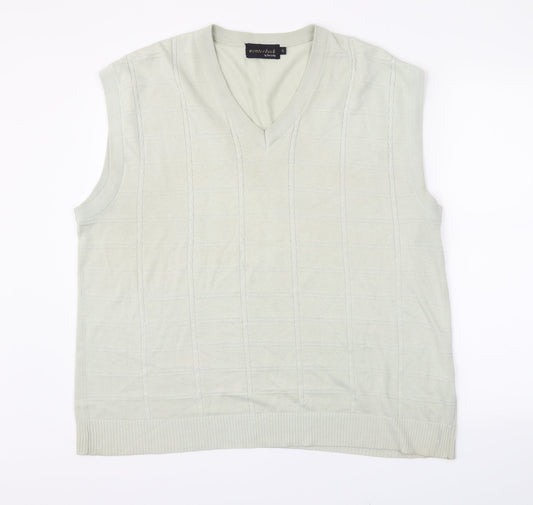 winterbeck Mens Green   Vest Jumper Size XL