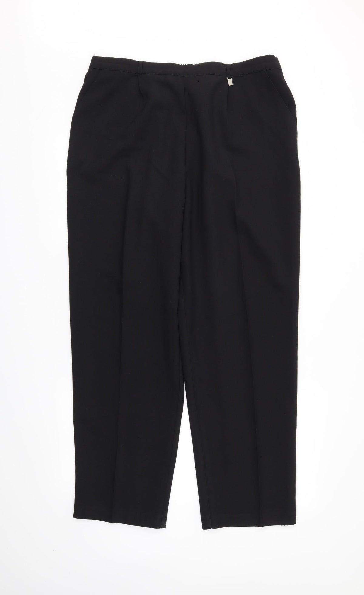 Preworn Womens Black   Trousers  Size 34 in L28 in