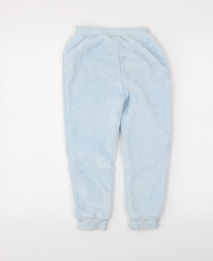 Preloved NEXT Girls Blue Solid  Capri Pyjama Pants Size 5-6 Years - Back