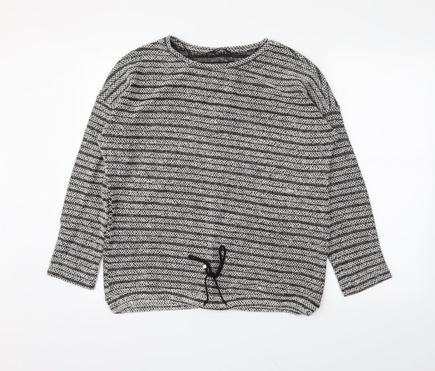 George Womens Grey Striped  Pullover Jumper Size 16