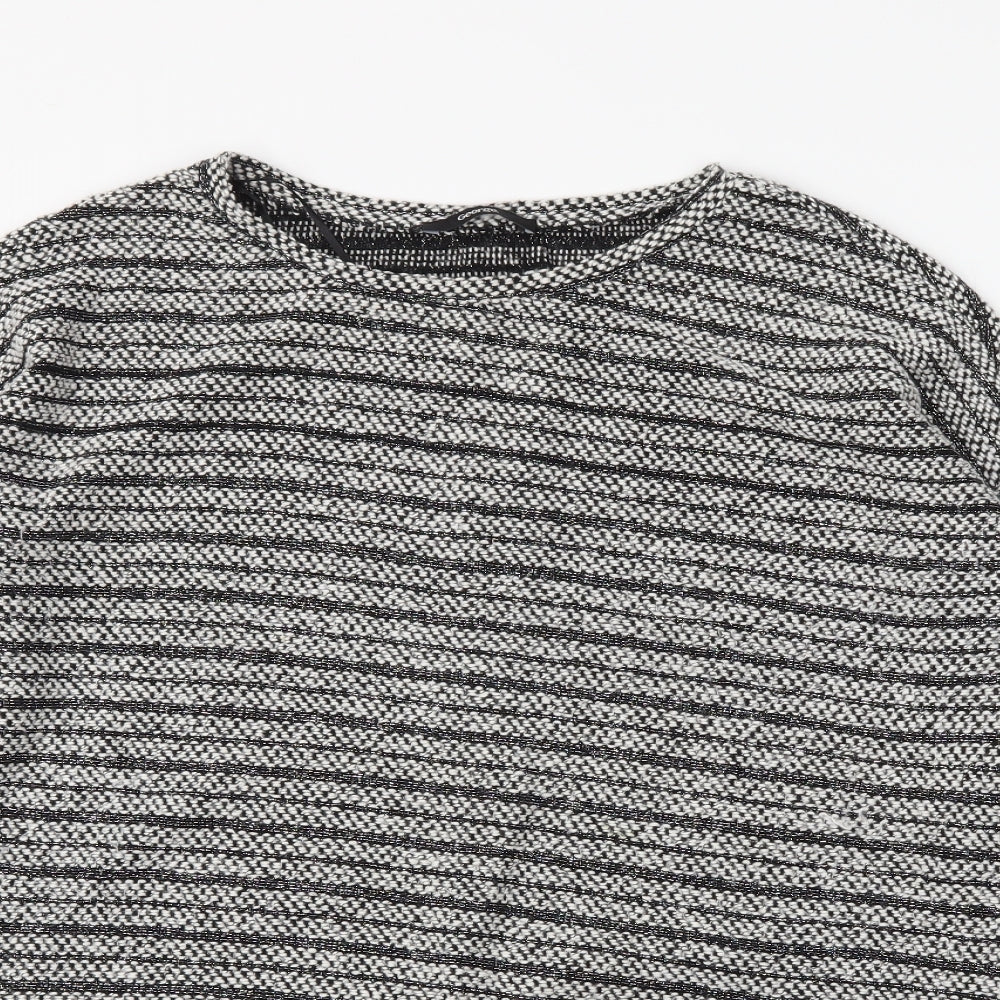 George Womens Grey Striped  Pullover Jumper Size 16