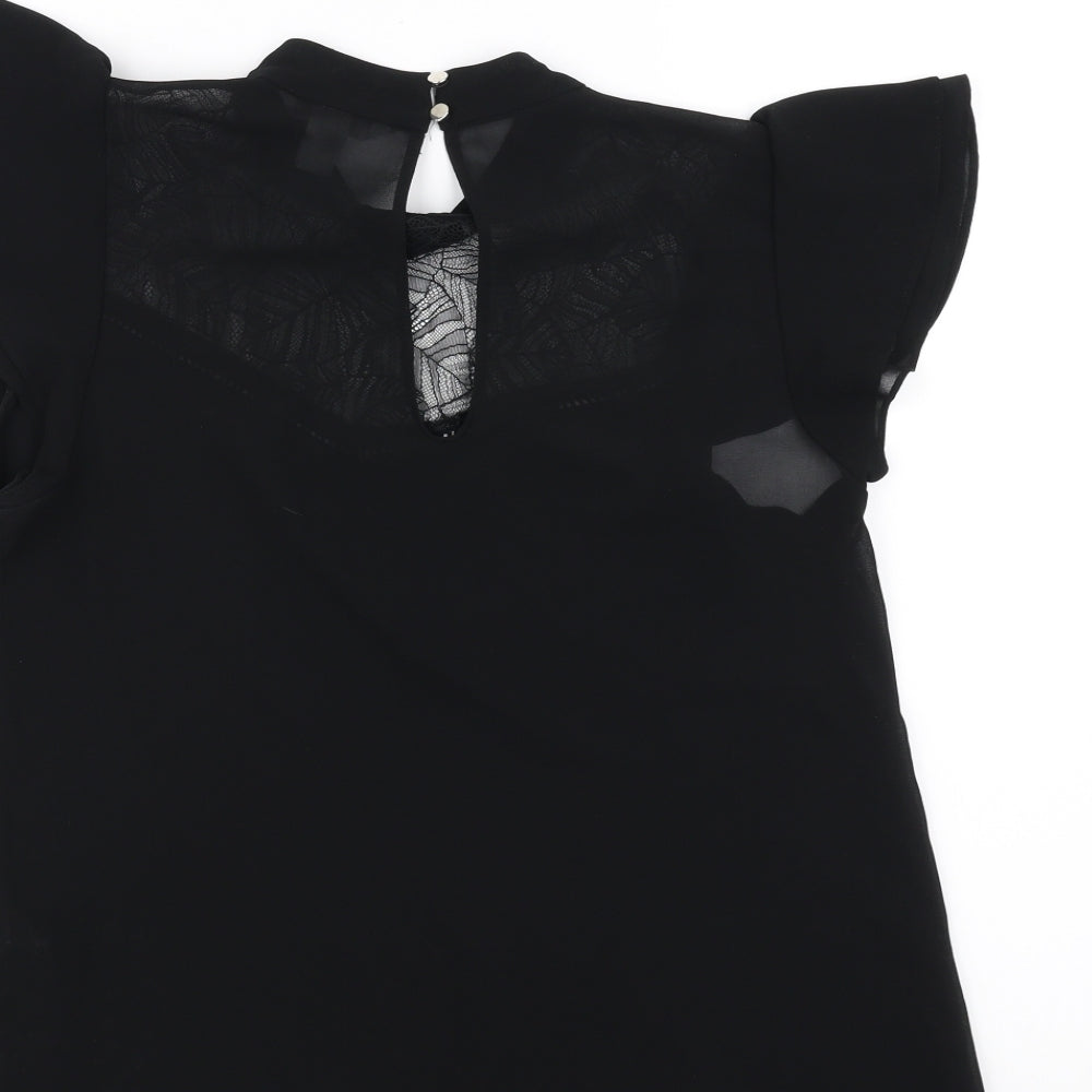 H&M Womens Black   Basic T-Shirt Size 8