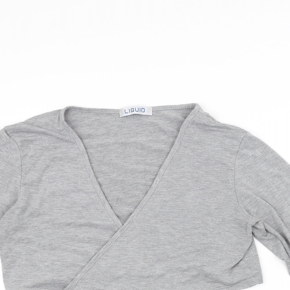 Liquid Womens Grey   Cardigan Jumper Size 16