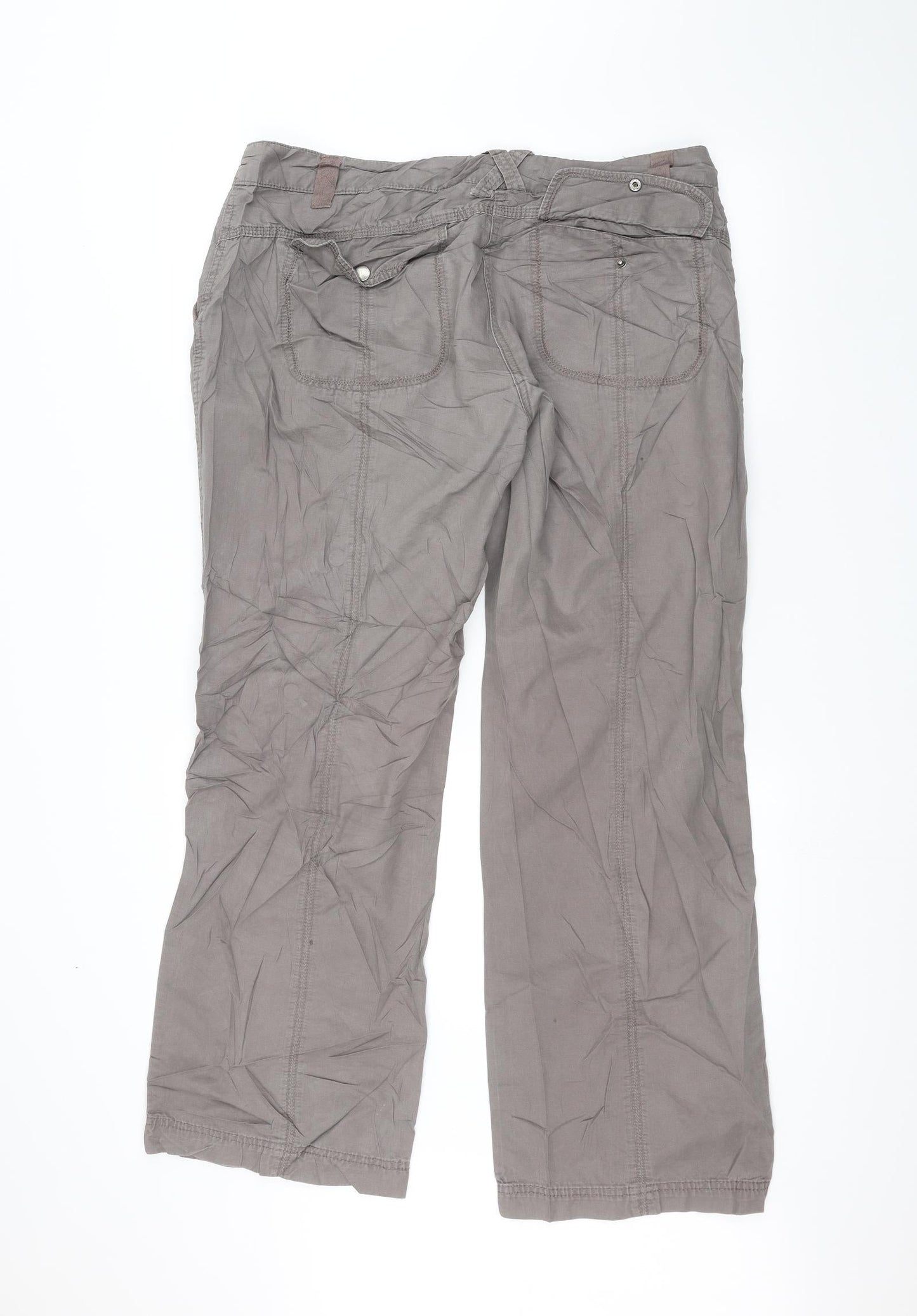 DEBINHAMS Womens Grey   Trousers  Size 16 L28 in