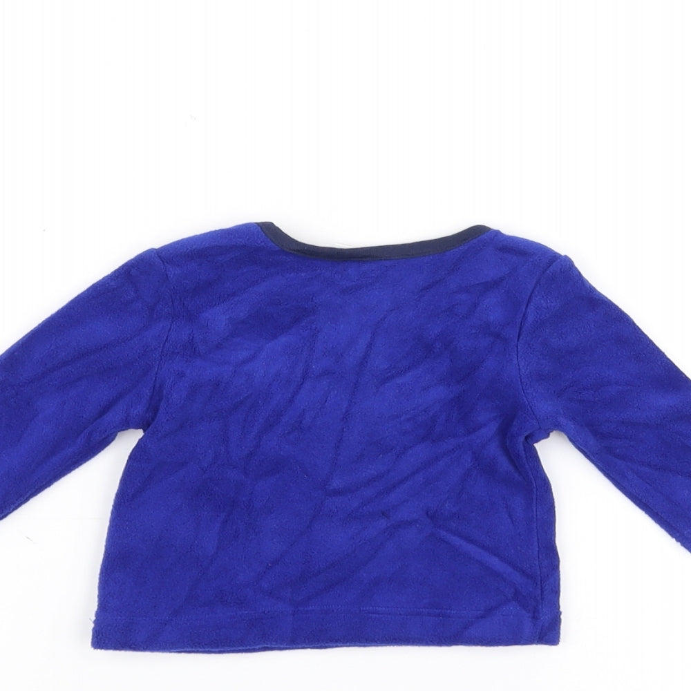 George  Blue   Pullover Jumper Size 0-3 Months  - Dinosaur