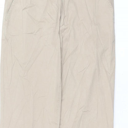 H&M Womens Brown   Trousers  Size 8 L28 in