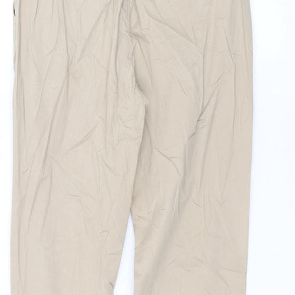 H&M Womens Brown   Trousers  Size 8 L28 in