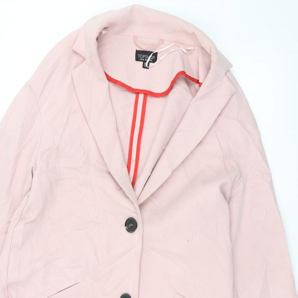 Topshop Womens Pink   Jacket  Size 10