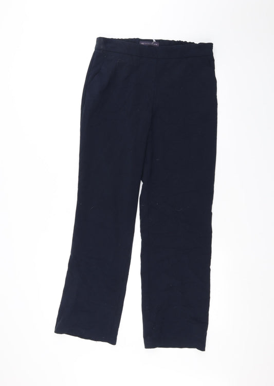 Marks and Spencer Womens Blue   Trousers  Size 10 L26 in