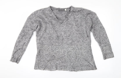 Preloved Mint Velvet Womens Grey  Knit Pullover Jumper Size 10 - Front