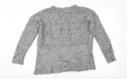 Preloved Mint Velvet Womens Grey  Knit Pullover Jumper Size 10 - Back