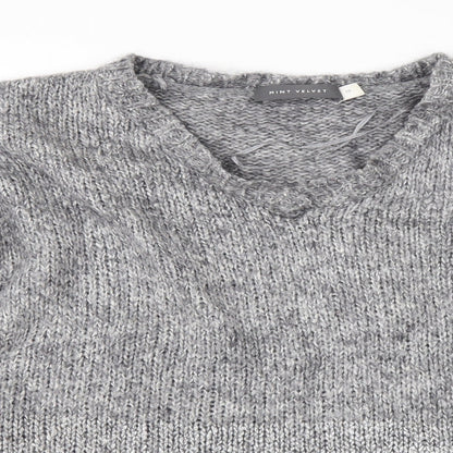 Preloved Mint Velvet Womens Grey  Knit Pullover Jumper Size 10 - Detail