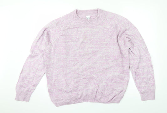 Preworn Womens Purple  Knit Pullover Jumper Size 18
