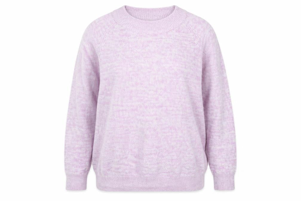 Preworn Womens Purple  Knit Pullover Jumper Size 18