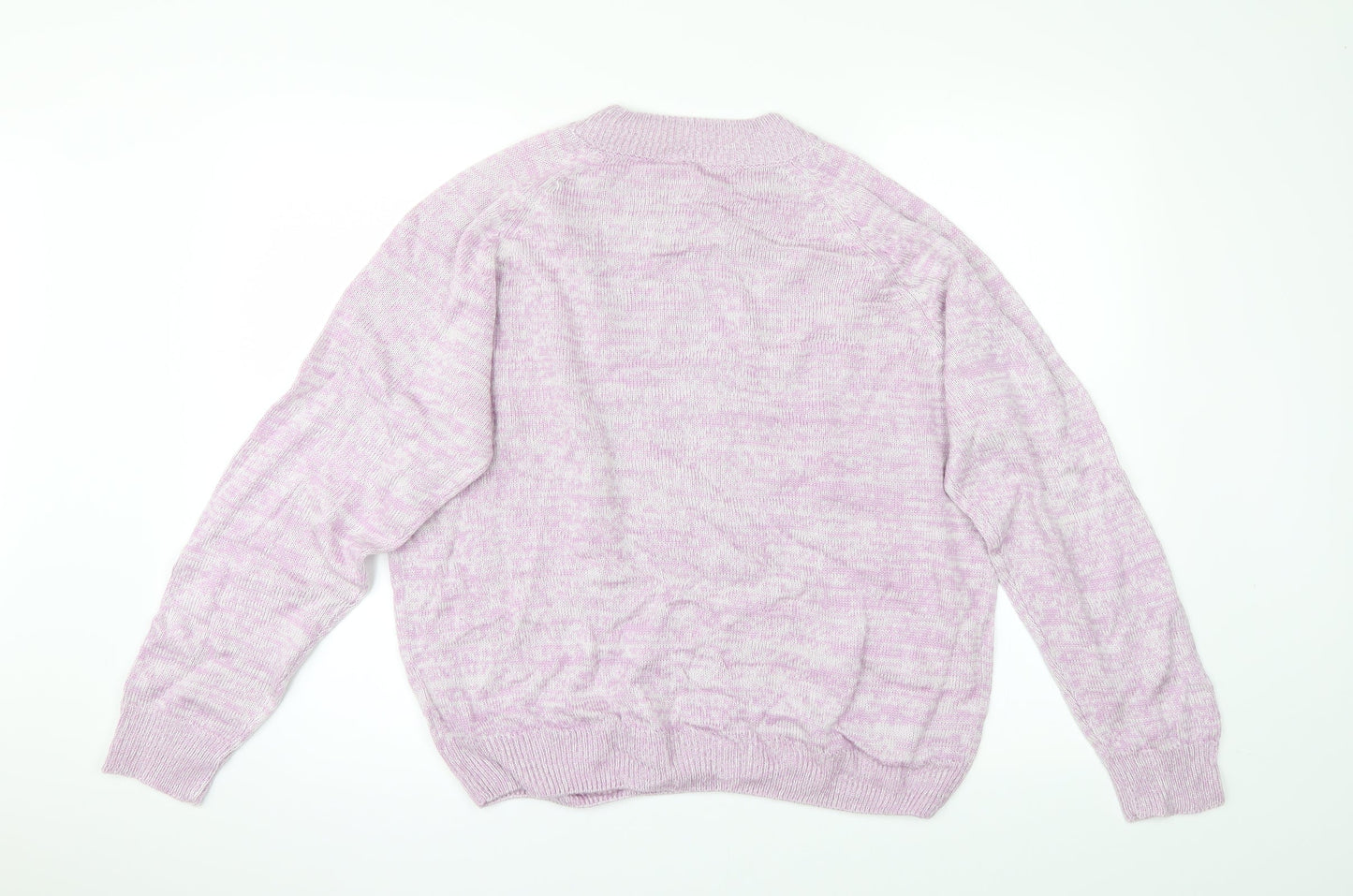 Preworn Womens Purple  Knit Pullover Jumper Size 18
