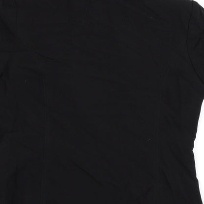 EWM Womens Black  Crepe Jacket  Size 10