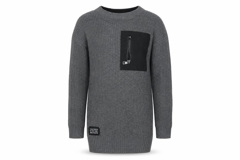 Pep&Co Girls Grey   Jumper Dress  Size 7 Years