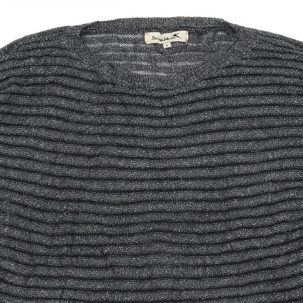 twisted muse  Womens Grey   Pullover Jumper Size L