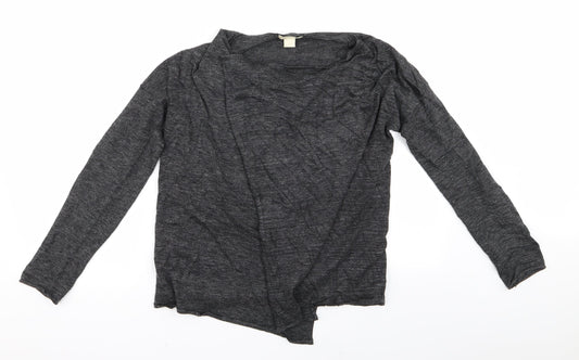H&M Womens Grey   Cardigan Jumper Size S
