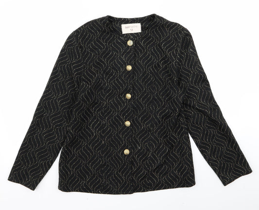 bonmarche Womens Black   Jacket  Size 12