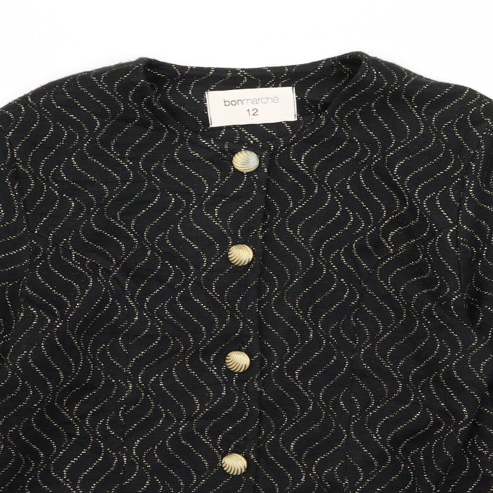 bonmarche Womens Black   Jacket  Size 12