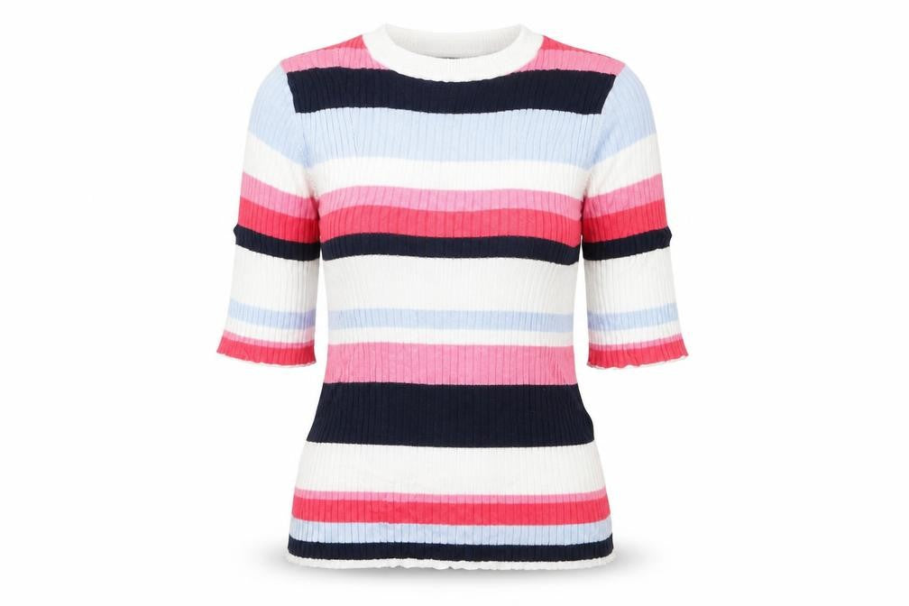 Marks & Spencer Womens Multicoloured Striped  Pullover Jumper Size M
