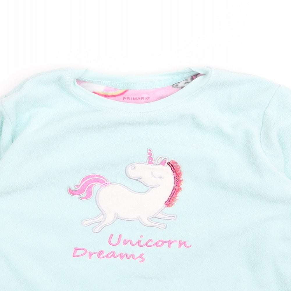 Primark Girls Blue  Rayon Pullover Jumper Size 9 Years