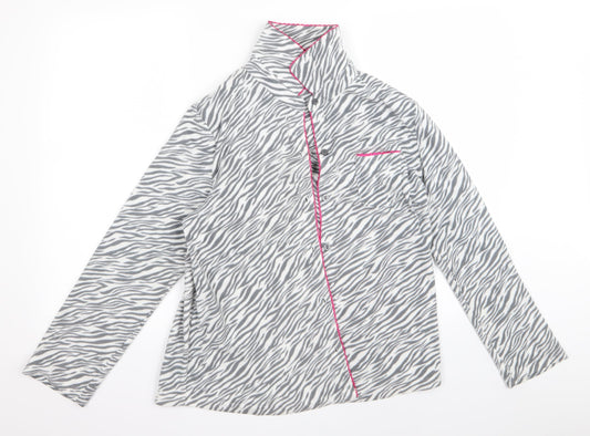 Carol Womens Grey Striped  Jacket  Size M