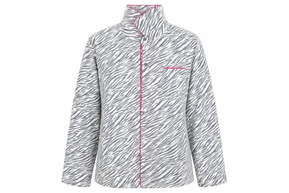 Carol Womens Grey Striped  Jacket  Size M