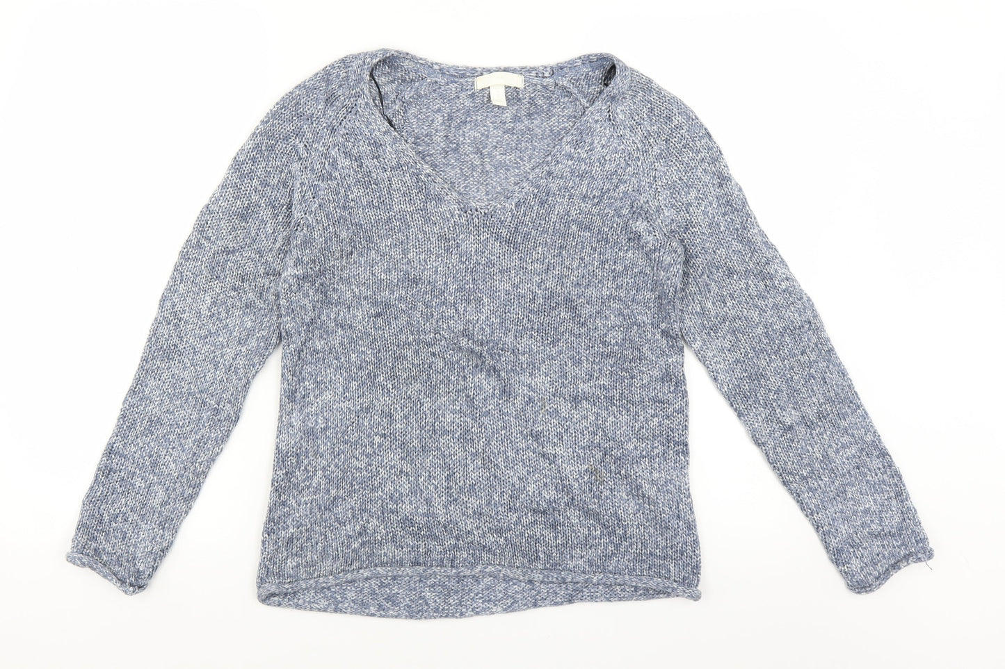 H&M Womens Blue  Knit Pullover Jumper Size XS
