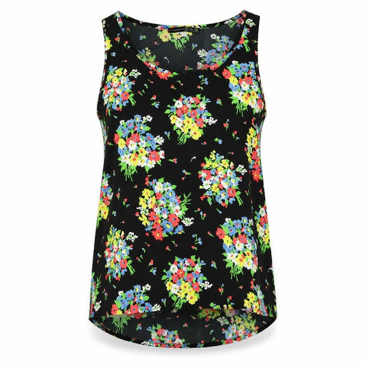 Atmosphere Womens Black Floral  Basic Blouse Size 12