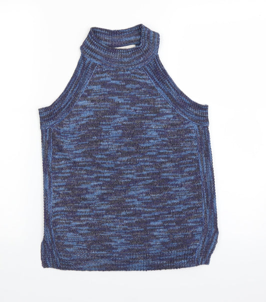 George Womens Blue  Knit Pullover Jumper Size 8