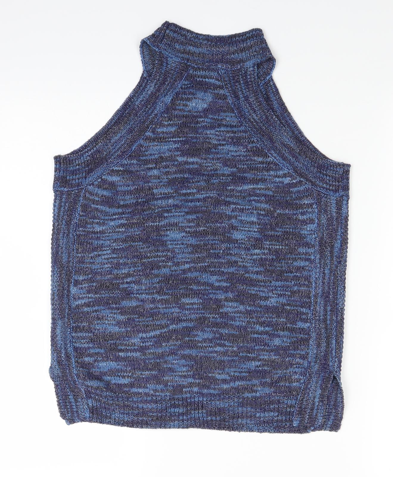 George Womens Blue  Knit Pullover Jumper Size 8