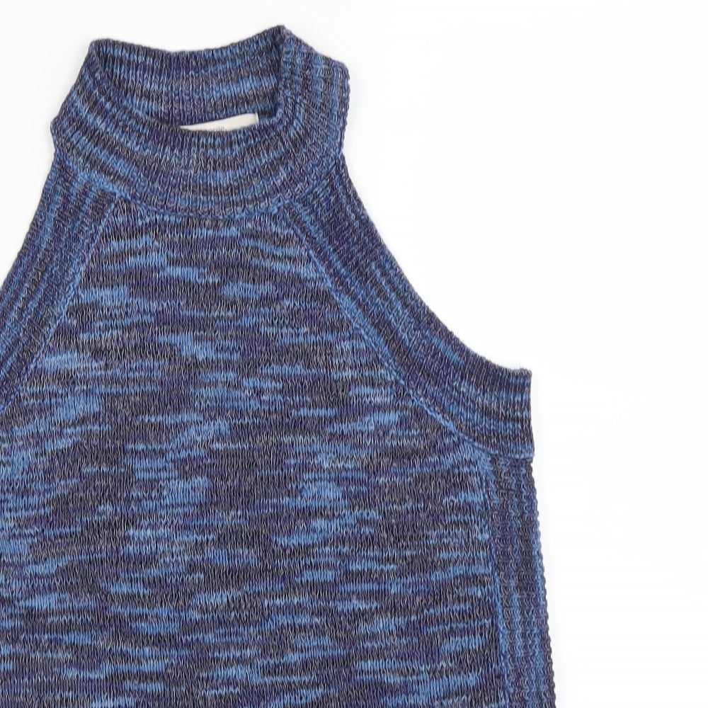 George Womens Blue  Knit Pullover Jumper Size 8