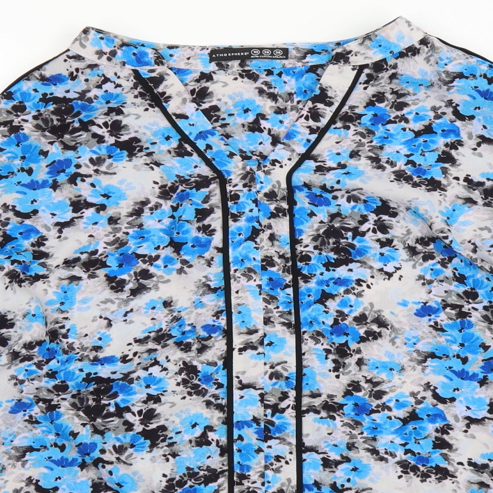 Atmosphere Womens Blue   Basic Blouse Size 10