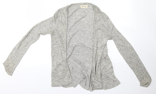 New Look Womens Grey  Fleece Basic Blouse Size 10