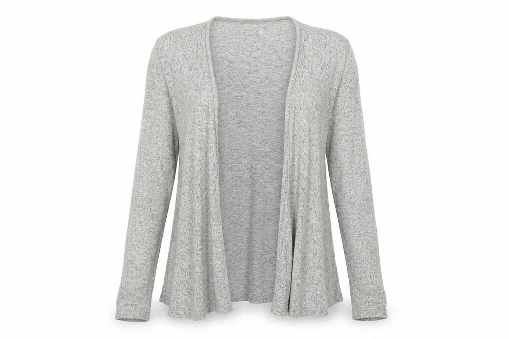 New Look Womens Grey  Fleece Basic Blouse Size 10