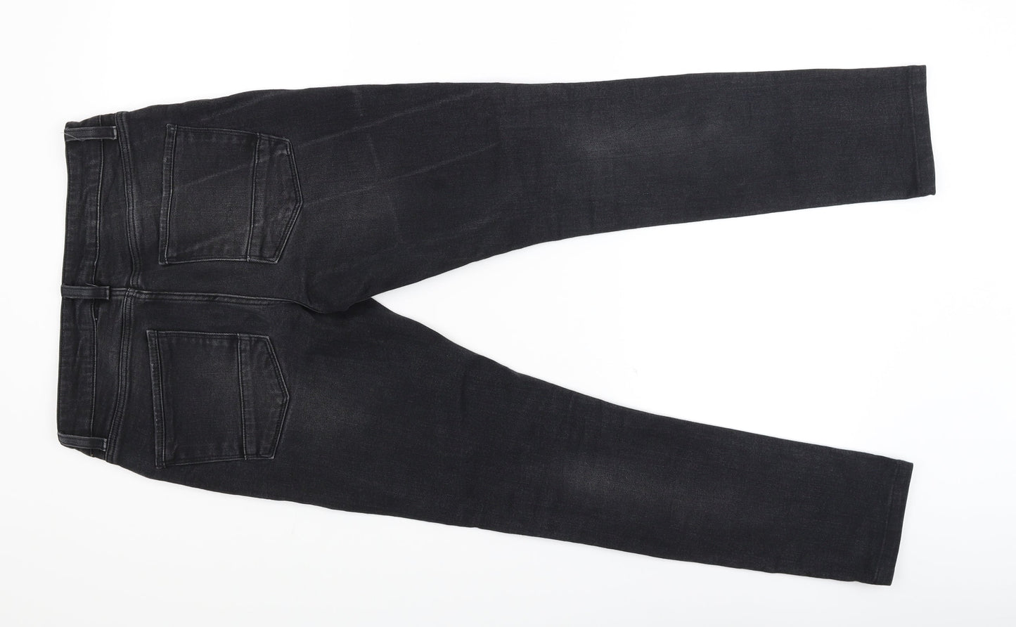 Quality Goods Mens Black  Denim Tapered Jeans Size 29 L30 in