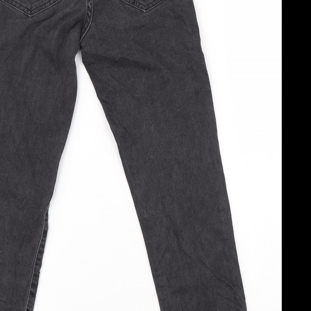 Preworn Womens Black  Denim Trousers  Size 6 L25 in